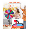 VEVOR 24 in Spinning Prize Wheel, 14 Slots Spinning Wheel with Tripod, Adjustable Height Win Fortune Roulette with a Dry Erase and 2 Markers, 6 Colors, Easy Assembly, for Party Pub Trade Show Carnival