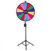 VEVOR 24 in Spinning Prize Wheel, 14 Slots Spinning Wheel with Tripod, Adjustable Height Win Fortune Roulette with a Dry Erase and 2 Markers, 6 Colors, Easy Assembly, for Party Pub Trade Show Carnival