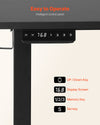 VEVOR L Shaped Desk smart control panel with memory settings