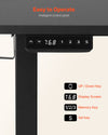 VEVOR L-shaped electric standing desk - intelligent control panel with memory keys