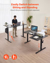 VEVOR electric L-shaped standing desk - easily switch between sitting and standing