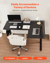 VEVOR L-shaped desktop spacious workspace - 63 in x 39.37 in surface