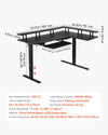 VEVOR L Shaped Desk Corner Configuration and Workspace View