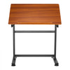 VEVOR Drafting Table, Adjustable 0°–90° Tilt Drawing Desk, Portable Artist Table with Black H-Frame and Brown Desktop, Wooden Painting Desk Craft Workstation for Reading, Writing, Crafting, Meeting