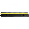 VEVOR 5-Piece Rubber Cable Guard, Dual Channel, 12000 lbs per Axle Load Capacity, Durable Hose & Wire Protection Ramp for Driveways, with Easy Access Top & 50 ft Caution Tape for Both Indoor & Outd