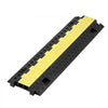VEVOR Cable Protector Ramp, 22,000 lbs/axle Capacity, 2 Channel Heavy Duty TPU Cord Hose Wire Cover, 1.2 x 1.1 in Channel, Traffic Speed Bump with Flip-Open Top Cover, for Indoor Outdoor Use, 3 Pack