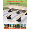 VEVOR Deck Blocks 8 PCS, 2200 lbs / 997.90 kg Load Capacity Deck Support Plastic Pedestal Paver, Raising 3.54 - 4.65 inch / 90 - 118 mm, Height Adjustable Shed Foundation Base for Wood Concrete Metal