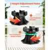 VEVOR Deck Blocks 8 PCS, 2200 lbs / 997.90 kg Load Capacity Deck Support Plastic Pedestal Paver, Raising 3.54 - 4.65 inch / 90 - 118 mm, Height Adjustable Shed Foundation Base for Wood Concrete Metal