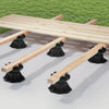 VEVOR Deck Blocks 8 PCS, 2200 lbs / 997.90 kg Load Capacity Deck Support Plastic Pedestal Paver, Raising 3.54 - 4.65 inch / 90 - 118 mm, Height Adjustable Shed Foundation Base for Wood Concrete Metal