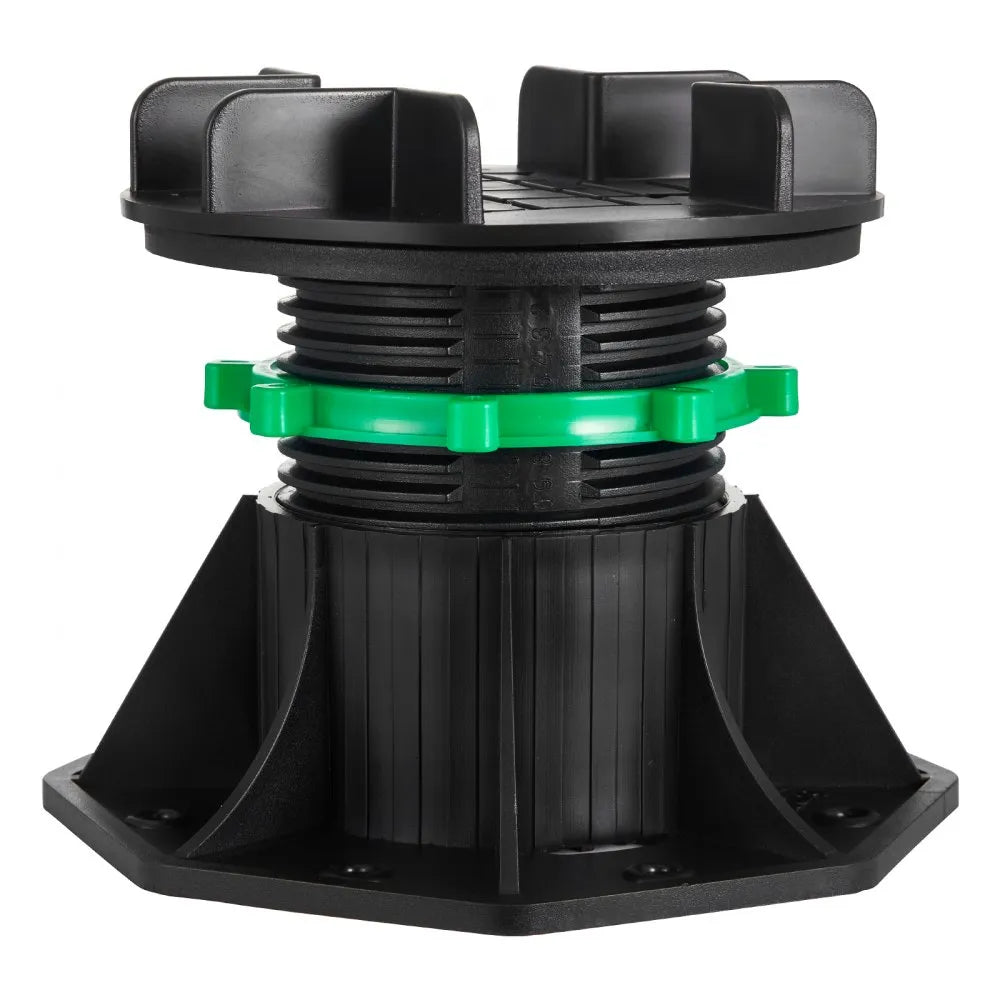 VEVOR Deck Blocks 8 PCS, 2200 lbs / 997.90 kg Load Capacity Deck Support Plastic Pedestal Paver, Raising 3.54 - 4.65 inch / 90 - 118 mm, Height Adjustable Shed Foundation Base for Wood Concrete Metal