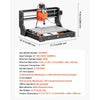 VEVOR 3018 CNC Router Machine, 60W Spindle, 3-Axis Wood Engraving Milling Machine, with 300 x 180 x 40 mm Working Area, Aluminum Alloy Structure, for Wood Acrylic Carving Cutting