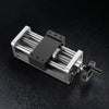 VEVOR Linear Stage Actuator, 100 mm Effective Stroke, Ball Screw CNC Linear Motion Guide Rail, Double Optical Axis, C7 High-Precision, Bearing Slide Block, Manual Handwheel, for CNC Router X Y Z Axis