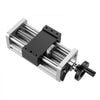 VEVOR Linear Stage Actuator, 100 mm Effective Stroke, Ball Screw CNC Linear Motion Guide Rail, Double Optical Axis, C7 High-Precision, Bearing Slide Block, Manual Handwheel, for CNC Router X Y Z Axis