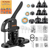VEVOR Button Maker Machine 1"/1.25"/2.25"(25/32/58 mm) Pin Maker Black, with 300pcs Button Parts, Circle Cutter and Magic Book, Ergonomic Handle, for DIY Badges, Pins, Fridge Magnets and Key Chains