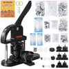VEVOR Button Maker, 1/1.25/2.28 inch(25/32/58mm) 3-IN-1 Pin Maker, with 300pcs Button Parts, Button Maker Machine with Panda Magic Book, Ergonomic Arc Handle Punch Press Kit, For Children DIY Gifts