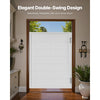 VEVOR Saloon Doors, 32"W x 42" H Single Swinging Cafe Interior Doors, Square Design Premium Pine Wood, with Hinges & Hardware Kit, Easy to Install, for Hallway Kitchen Bar Pub Entrance, White