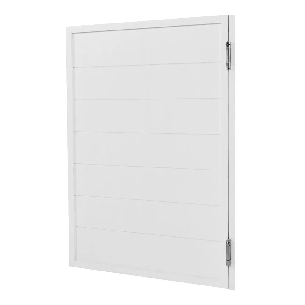 VEVOR Saloon Doors, 32"W x 42" H Single Swinging Cafe Interior Doors, Square Design Premium Pine Wood, with Hinges & Hardware Kit, Easy to Install, for Hallway Kitchen Bar Pub Entrance, White