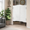 VEVOR Double Saloon Doors, 32"W x 36" H Arched Top Interior Swinging Cafe Doors, Premium Pine Wood, with Hinges & Hardware Kit, Easy to Install, for Hallway Kitchen Bar Pub Entrance, White