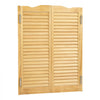 VEVOR Double Saloon Doors, 36"W x 42" H Arched Top Interior Swinging Cafe Doors, Premium Pine Wood, with Hinges & Hardware Kit, Easy to Install, for Hallway Kitchen Bar Pub Entrance, Log Color