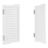 VEVOR Double Saloon Doors, 36"W x 36" H Arched Top Interior Swinging Cafe Doors, Premium Pine Wood, with Hinges & Hardware Kit, Easy to Install, for Hallway Kitchen Bar Pub Entrance, White