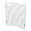 VEVOR Double Saloon Doors, 36"W x 36" H Arched Top Interior Swinging Cafe Doors, Premium Pine Wood, with Hinges & Hardware Kit, Easy to Install, for Hallway Kitchen Bar Pub Entrance, White
