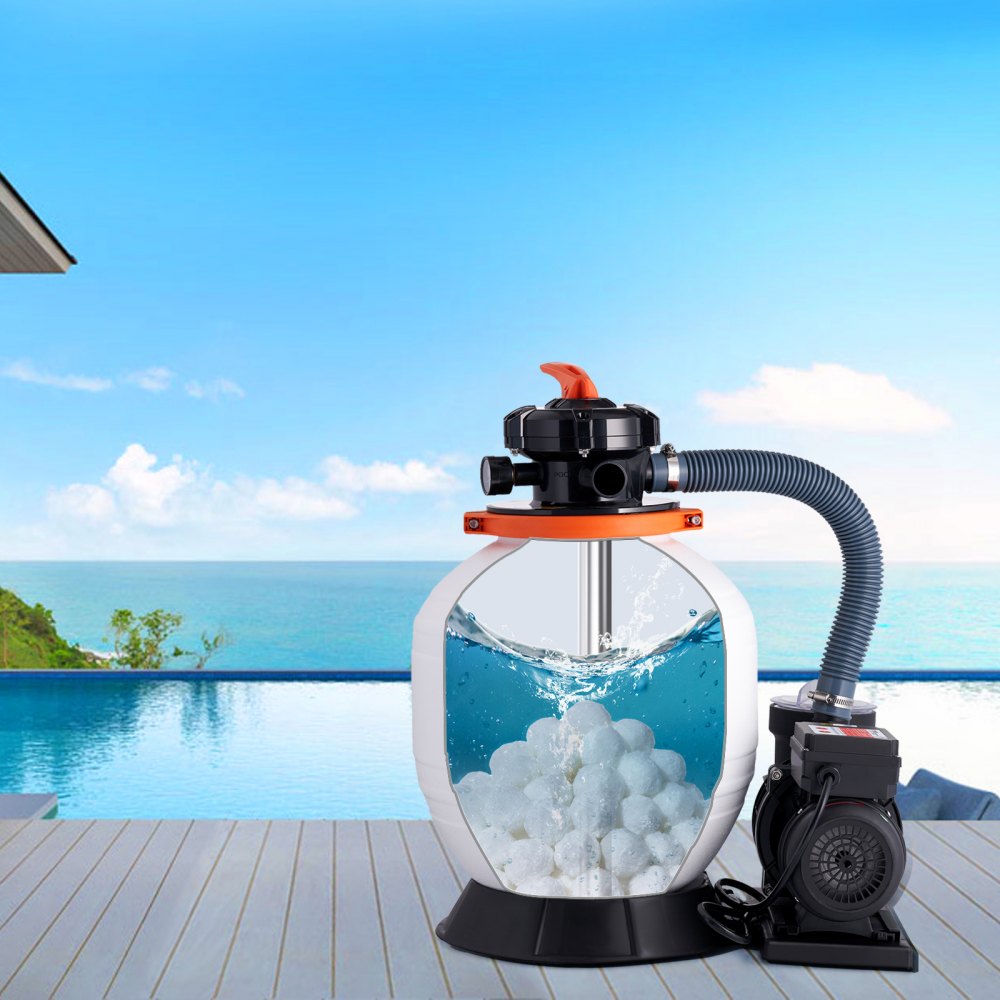 VEVOR Pool Filter Balls for Sand Filter, 1.5 lbs, Filter Balls Replace Pool Filter Sand, Reusable Polyester Fiber Filter Media Balls with Wash Bag, for Swimming Pool Above Ground Pool Aquarium Tank