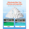 VEVOR Pool Filter Balls for Sand Filter, 3.5 lbs, Filter Balls Replace Pool Filter Sand, Reusable Polyester Fiber Filter Media Balls with Wash Bag, for Swimming Pool Above Ground Pool Aquarium Tank