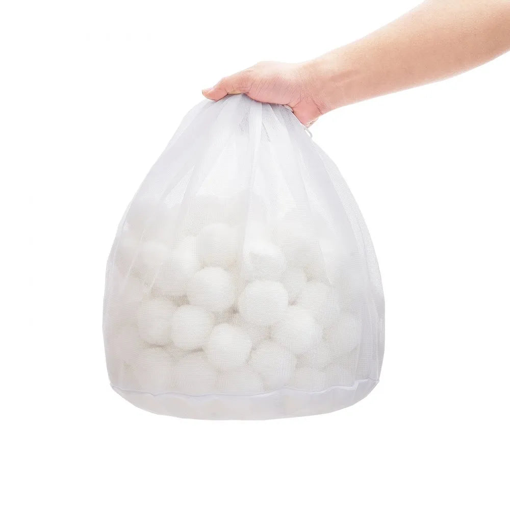 VEVOR Pool Filter Balls for Sand Filter, 3.5 lbs, Filter Balls Replace Pool Filter Sand, Reusable Polyester Fiber Filter Media Balls with Wash Bag, for Swimming Pool Above Ground Pool Aquarium Tank