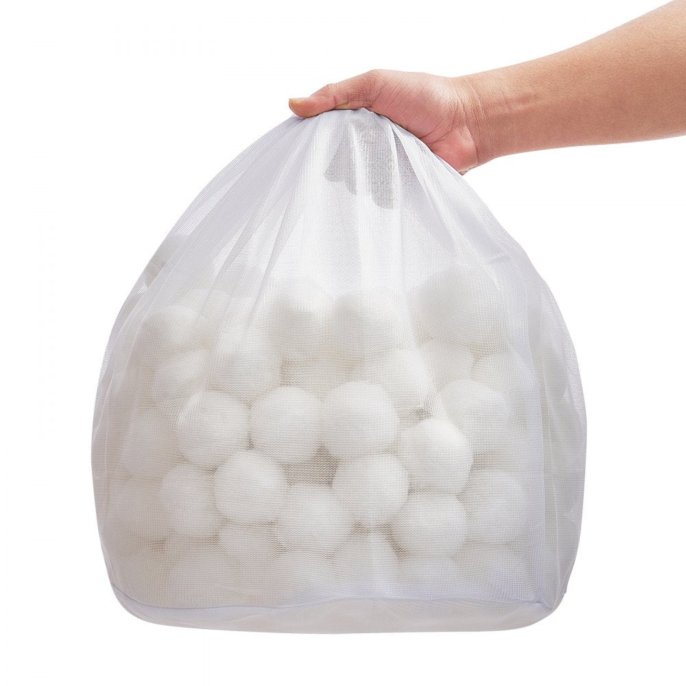 VEVOR Pool Filter Balls for Sand Filter, 4.6 lbs, Filter Balls Replace Pool Filter Sand, Reusable Polyester Fiber Filter Media Balls with Wash Bag, for Swimming Pool Above Ground Pool Aquarium Tank