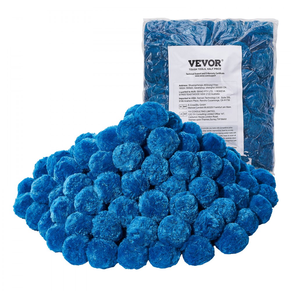 VEVOR Pool Filter Balls for Sand Filter, 1.5 lbs, Filter Balls Replace Pool Filter Sand, Reusable Blue Polyester Fiber Filter Media with Wash Bag, for Swimming Pool Aquarium Tank Above Ground Pool