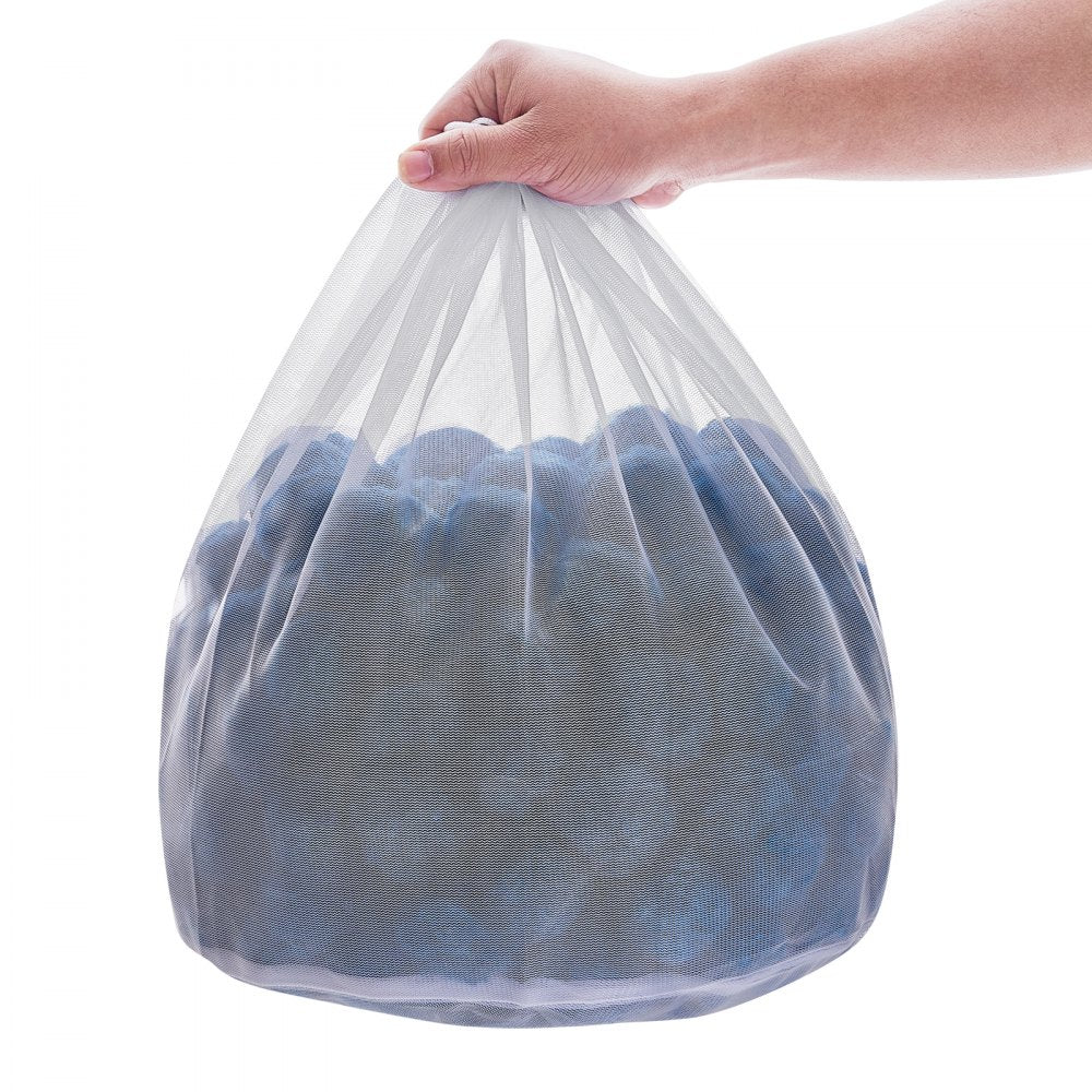 VEVOR Pool Filter Balls for Sand Filter, 4 lbs, Filter Balls Replace Pool Filter Sand, Reusable Blue Polyester Fiber Filter Media with Wash Bag, for Swimming Pool Aquarium Tank Above Ground Pool