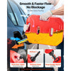 VEVOR Fuel Container, 2.6 Gallon, Gas Can with Spout and Lockable Bracket, 15 L/min Max Flow Rate, Secure & Leak-proof, Portable Flat Fluid Container for Most Cars Motorcycle ATV UTV, Red