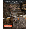 VEVOR Hunting Blind, 2-3 Person See Through Ground Blinds with Carrying Bag, 360 Degree Portable Camouflage Tent, Durable Concealed Shelter with Silent Side Door and Window, for Turkey and Deer