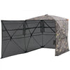VEVOR Hunting Blind, 2-3 Person See Through Ground Blinds with Carrying Bag, 360 Degree Portable Camouflage Tent, Durable Concealed Shelter with Silent Side Door and Window, for Turkey and Deer