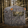 VEVOR Hunting Blind, 6-7 Person, 288 Degree 5 Side See-Through Ground Blinds with Carrying Bag, Portable Camouflage Tent, Durable Concealed Shelter with Silent Zipper Door and Window, for Turkey Deer