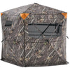 VEVOR Hunting Blind, 6-7 Person, 288 Degree 5 Side See-Through Ground Blinds with Carrying Bag, Portable Camouflage Tent, Durable Concealed Shelter with Silent Zipper Door and Window, for Turkey Deer