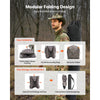 VEVOR Hunting Blind, 270° Ground Blind, 2-3 Person Pop Up Deer Blind for Hunting with Carrying Bag, Portable Resilient Hunting Tent, 3 Horizontal Windows for Turkey and Deer Hunting