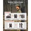 VEVOR Hunting Blind, 270° See Through Ground Blind, 1-2 Person Pop Up Deer Blind for Hunting with Carrying Bag, Portable Resilient Hunting Tent, One-Way See-Through Mesh for Turkey and Deer Hunting