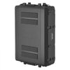 VEVOR 2U Rack Case, 12 in Depth, Rackmount Flight Case Shallow Rack with Microphone Compartment, Polyethylene Construction, Recessed Latches, Easy Installation, for Amplifier, 8.7 in Internal Depth