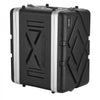 VEVOR 6U Rack Case, 14 in Depth, Server Rack Cabinet Shallow with ABS Construction, Recessed Twist Latches, Detachable Front & Back Cover, Easy Installation, for Amplifier, 11.4 in Internal Depth