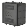 VEVOR 6U Rack Case, 15 in Depth, Rackmount Flight Case Shallow Rack with Microphone Compartments, Polyethylene Construction, Recessed Latches, Easy Installation, for Amplifier, 13.8 in Internal Depth
