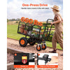 VEVOR Electric Utility Cart, 36V 432Wh Battery Powered Electric Wagon, 500W Power Wheelbarrow with Brake, 660 lbs Load Heavy Duty Steel Garden Cart for Farm and Yard All Purpose Modular Cargo Bed