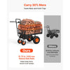 VEVOR Electric Utility Cart, 36V 432Wh Battery Powered Electric Wagon, 500W Power Wheelbarrow with Brake, 660 lbs Load Heavy Duty Steel Garden Cart for Farm and Yard All Purpose Modular Cargo Bed