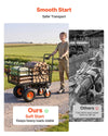 VEVOR Electric Utility Cart, 36V 432Wh Battery Powered Electric Wagon, 500W Power Wheelbarrow with Brake, 660 lbs Load Heavy Duty Steel Garden Cart for Farm and Yard All Purpose Modular Cargo Bed