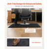 VEVOR Salon Mat for Hair Stylist, 3 x 5 FT Rectangle Salon Chair Mat Anti Fatigue, 1/2" Thickened PVC + NBR Barber Shop Floor Mat with Round Cut Out, Anti-Trip Beveled Edges & Non-slip Bottom
