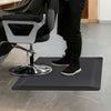 VEVOR Salon Mat for Hair Stylist, 3 x 5 FT Rectangle Salon Chair Mat Anti Fatigue, 1/2" Thickened PVC + NBR Barber Shop Floor Mat with Round Cut Out, Anti-Trip Beveled Edges & Non-slip Bottom
