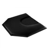 VEVOR Salon Mat for Hair Stylist, 4 x 5 FT Hexagon Salon Chair Mat Anti Fatigue, 1-inch Thickened Barber Shop Floor Mat with Round Cut Out, Easy-to-Clean PVC Surface & Anti-Trip Beveled Edges