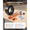 VEVOR Banding Strapping Kit, Heavy Duty Banding Sealer Tool with 2000 ft PET Band, 600 Metal Seals, 200 Corner Protectors, Plastic Pallet Packaging Strapping Kit for Warehouse, Transportation, Home