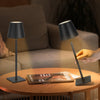 VEVOR Cordless Table Lamp, 2-Pack, 5200mAh Built-in Rechargeable Battery Desk Lamp, 3 Color Stepless Dimming Up, 3000-6500K Color Temperature, Table Light for Restaurant, Bedroom, Outdoor, Black