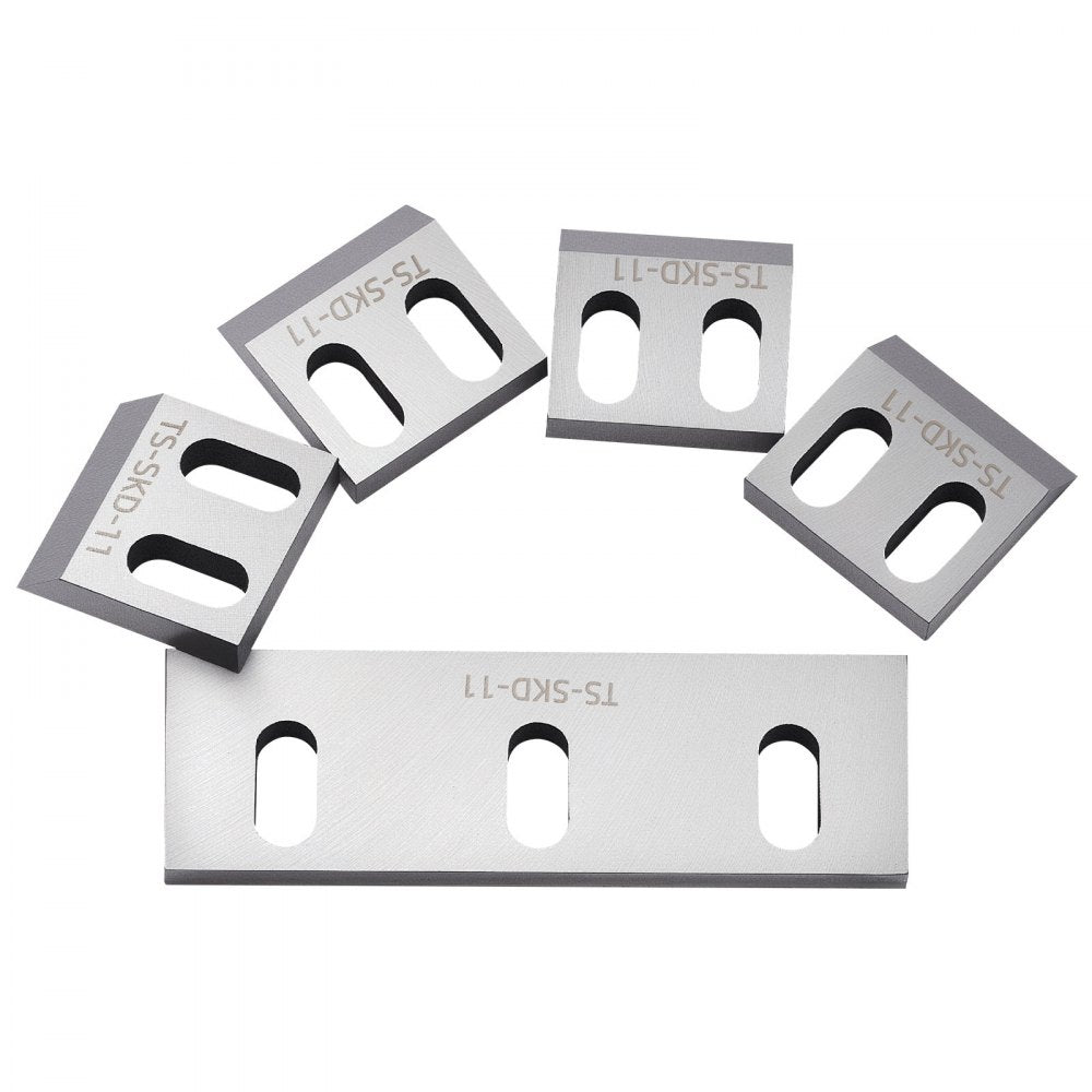 VEVOR Shredder Blades, Alloy Steel Shredder Machine Blade Kit with 9 Rotating and 2 Fixed Blades, High-Hardness SKD-11 Blade, Compatible with Model 180 Plastic Grinder, for ABS, PP, PVC & Nylon